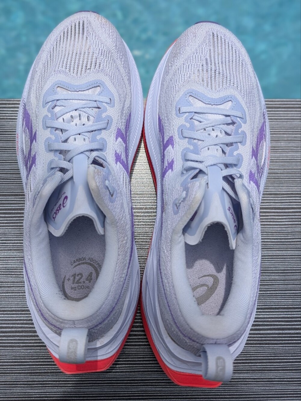 ASICS Superblast 2 Men's Running Shoes Greyish Purple Size 7.5 Unisex Women 9 - Picture 9 of 10